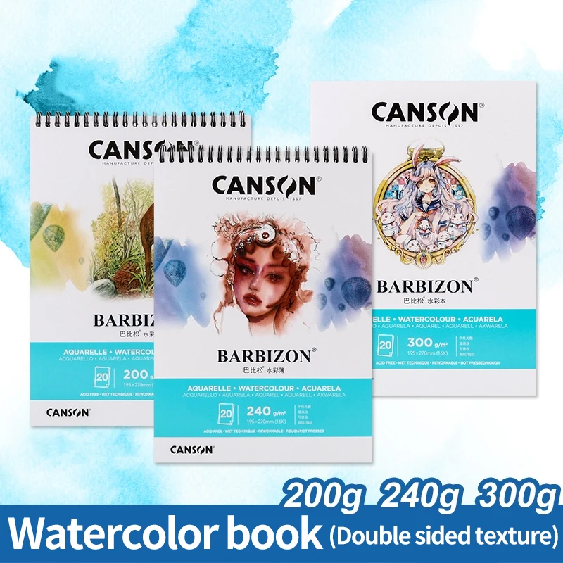 Watercolor Sketchbook 300g | Canson Watercolor Paper | Paper Watercolor