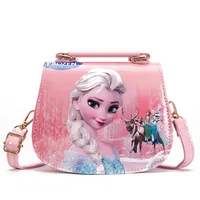 Disney Frozen Shoulder Bags Princess Elsa Anna PU Printing Messenger Bag Cartoon Cute Children Kids Girls Fashion Handbag Gifts 5