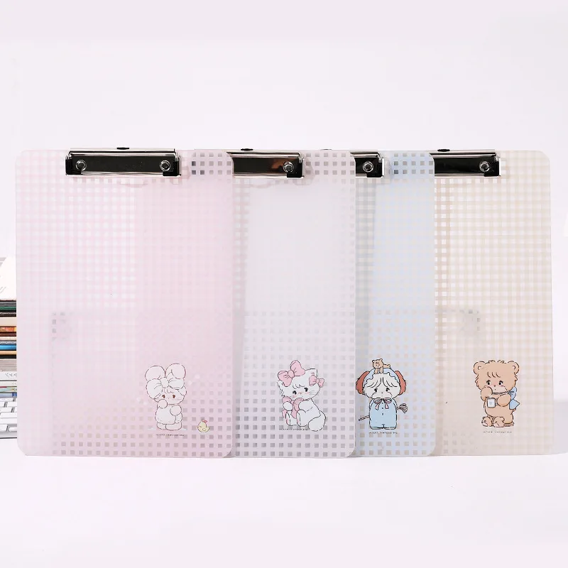 Mikko A4 Plate Clamp Cartoon Student Kawai Folder-Creative Writing Pad & Drawing Fixture for School, Office, and Kids-Origin