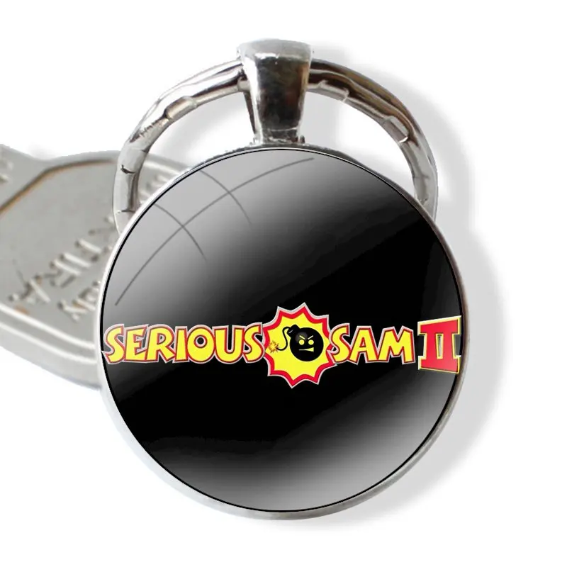 OSU! Rhythm Game glass cabochon keychain Bag Car key chain Ring