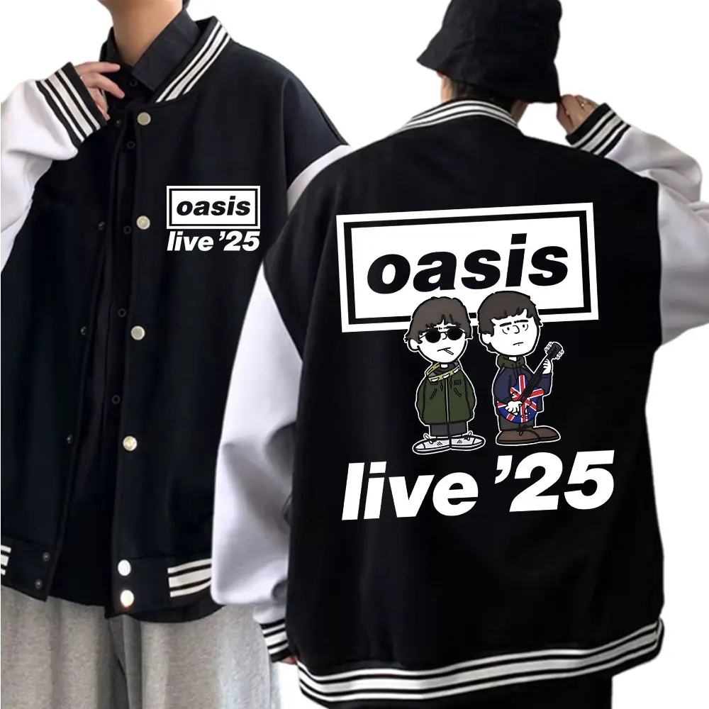 Oasis Live 25 Tour 2025 Baseball Uniform Jacket Hiphop Oasis
