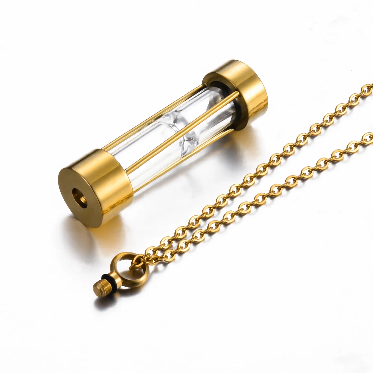 Unisex Religious Time Memory Hourglass Glass Cremation Jewelry Urn Necklace for Ashes Urn Cremation Jewelry Keepsake Memory 5