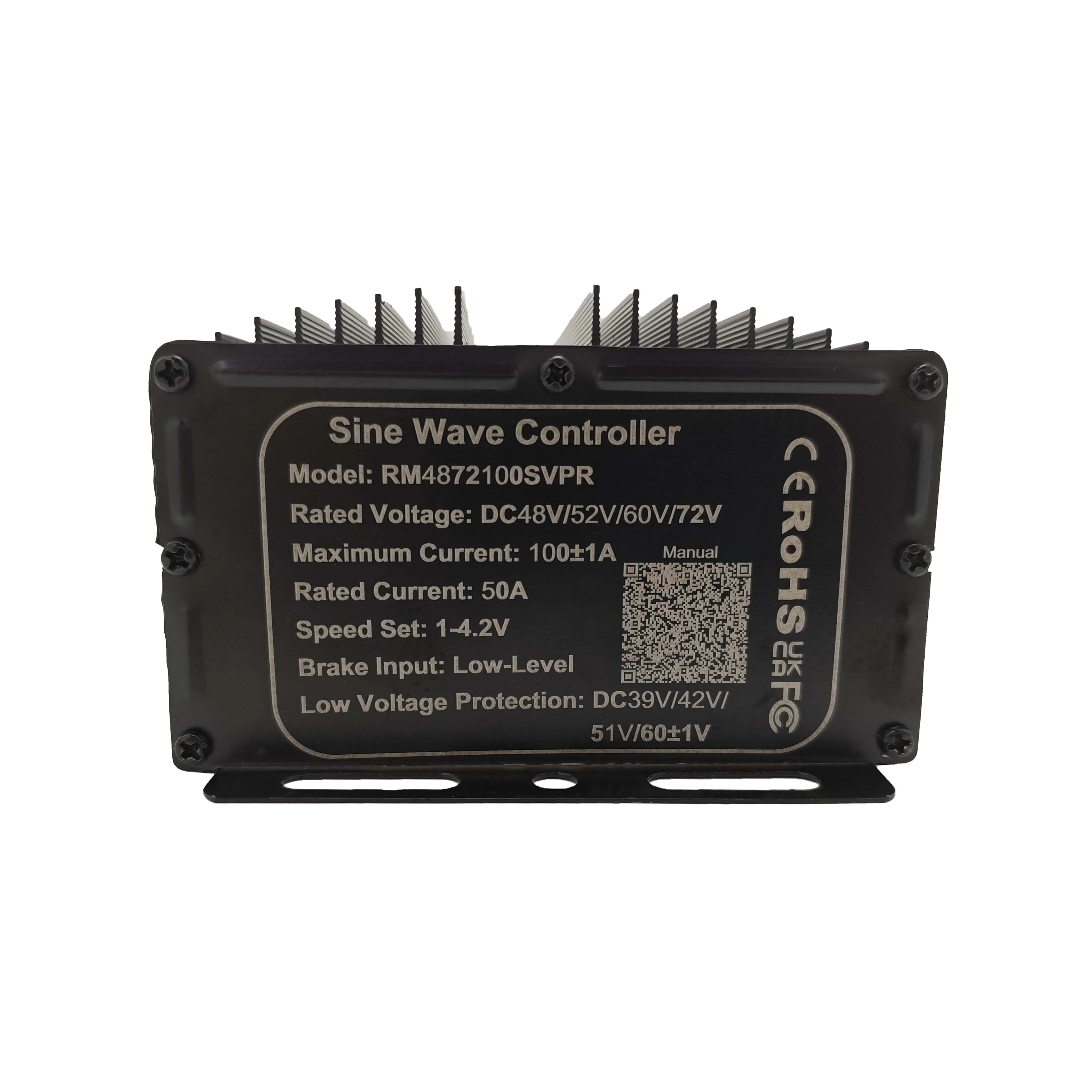Contrôleur Sinusoïdal 100A 48V-72V 3000W-5000W Pour Vélo électrique / Trottinette - 24 Tubes Avec UART | Neuf Haute Puissance
