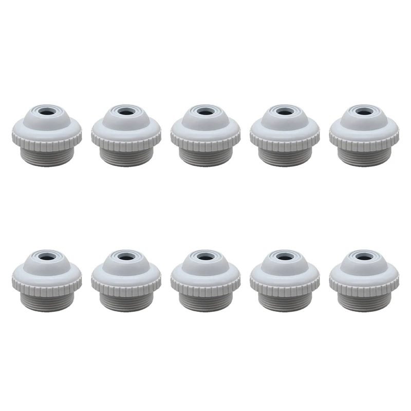 

ELOS-10X Swimming Pool Spa Return Jet Fitting Massage Nozzle Inlet Outlet Bath Tub Nozzle With Adjustable Eyeball Pool Tool