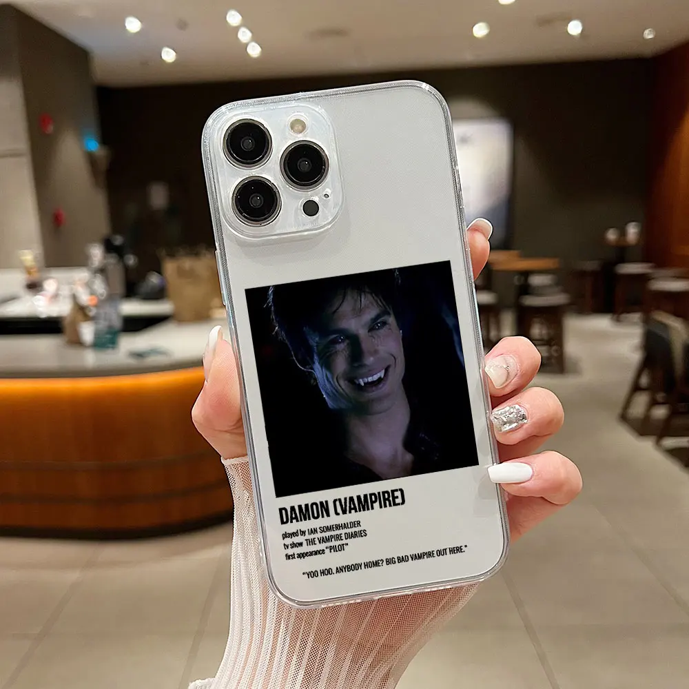 thumbnail image 1 of Funda de teléfono transparente para iPhone, carcasa transparente de The Vampire Diaries Jake para iPhone 15, 14, 13, 12, 11, Mini Pro Max, X, XR, XSMax, 6S, 6, 7, 8 Plus, SE20, 1 of 5