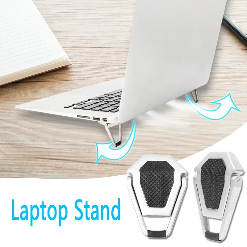 접이식 금속 노트북 스탠드 Macbook Pro Air 용 범용 미끄럼 방지 브래킷 지원 Lenovo 노트북 노트북 마운트 홀더 피트