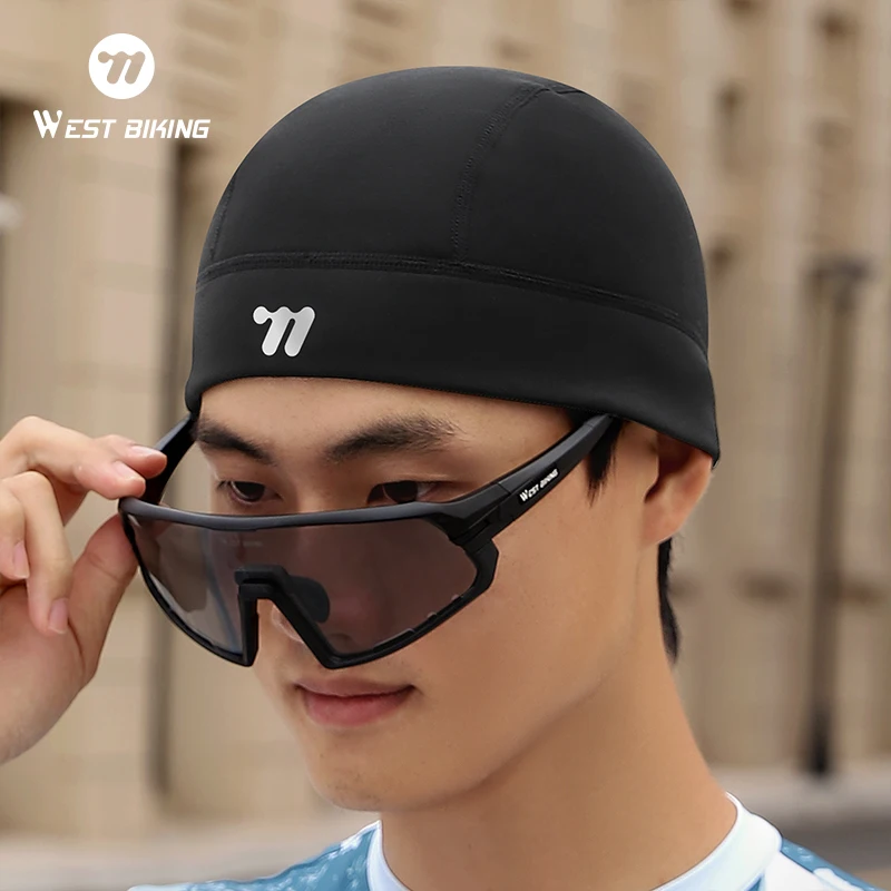 WEST BIKING Winter Warm Cycling Cap Windproof Running Skiing Hat Bike Helmet Liner Balaclava Men Women Beanies Hats