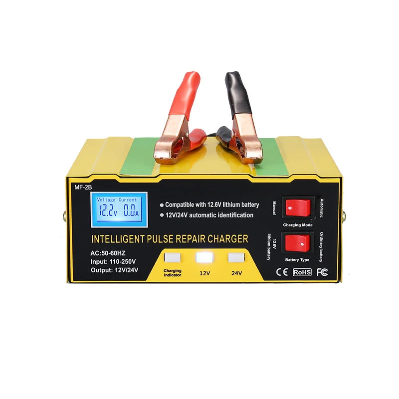 SX1CARICA BATTERIE AUTOMATICO SWITCHING MODE 6/12v 1.2-120AH PER PIOMBO E LiFePO4ALCAPOWER702907HOME
