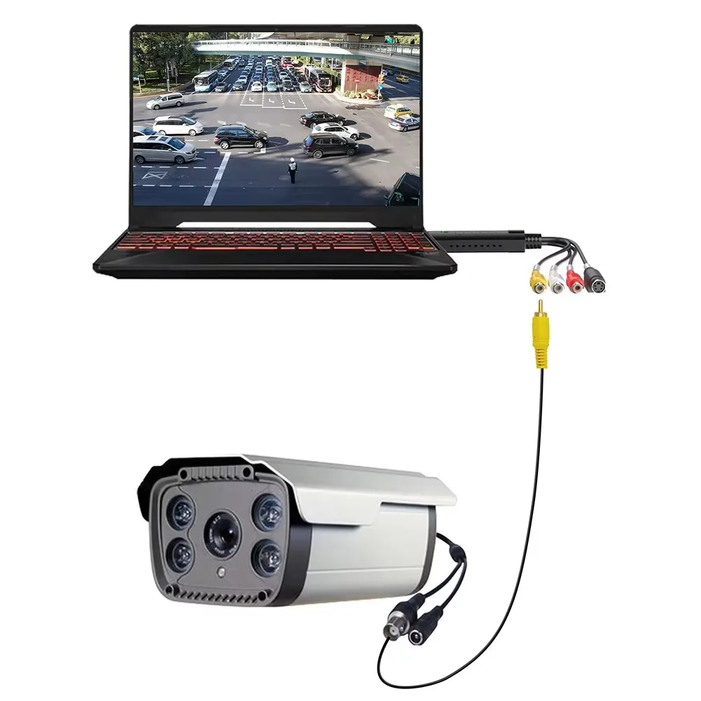 USB 2.0 Video Capture Card VHS TV DVD VCR RCA to USB Video Capture Device VHS to Digital Converter for Mac PC