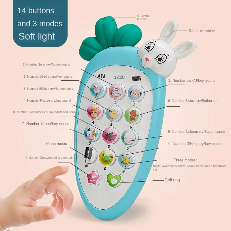 Téléphone Portable Éducatif Bébé - Jouet Musical Lumineux Pour Enfants Dès 18 Mois