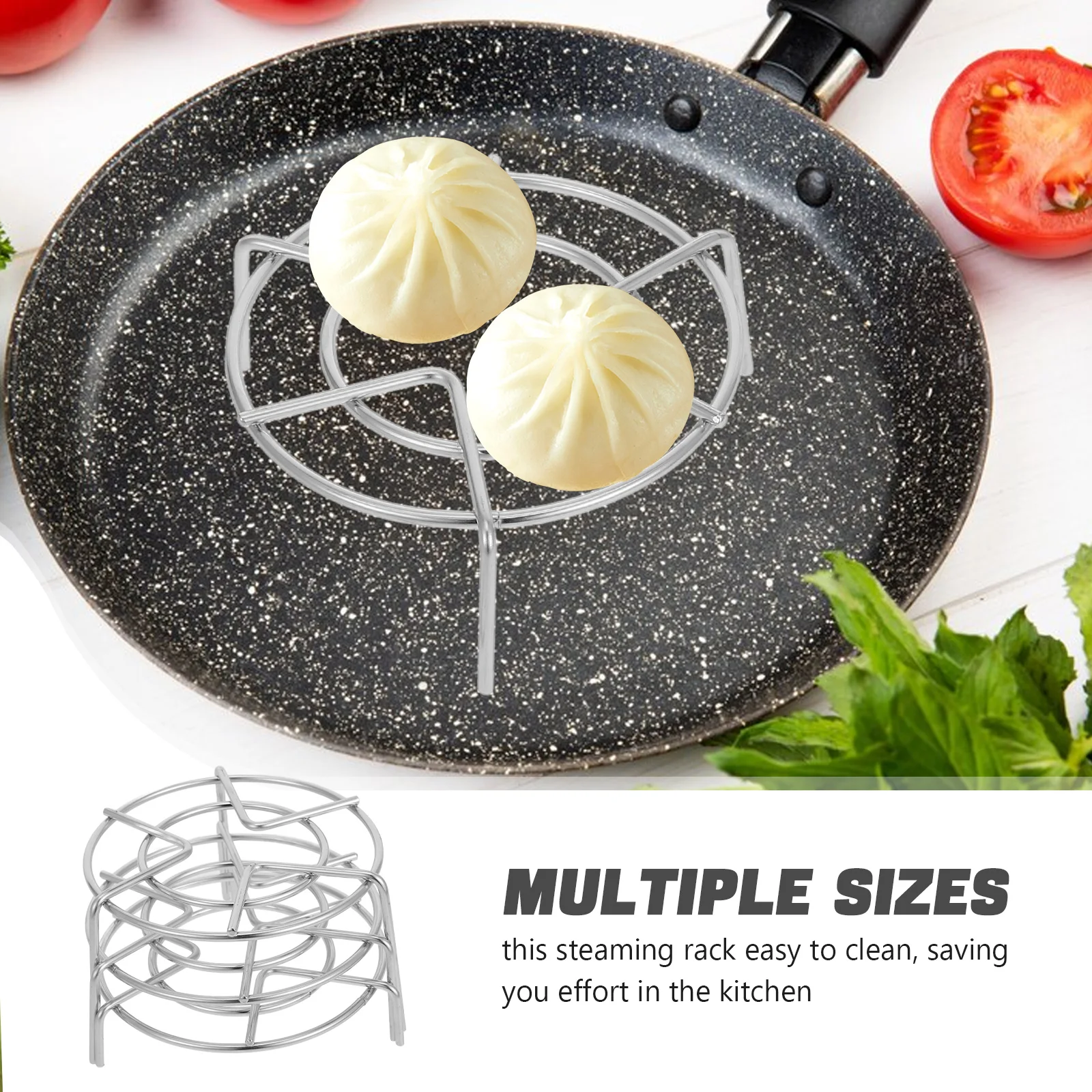 3PCS Air Fryer Racks Steamer Rack Canning Rack Electric Pressure Cooker Cooking Stand Stainless Steel Steaming for P