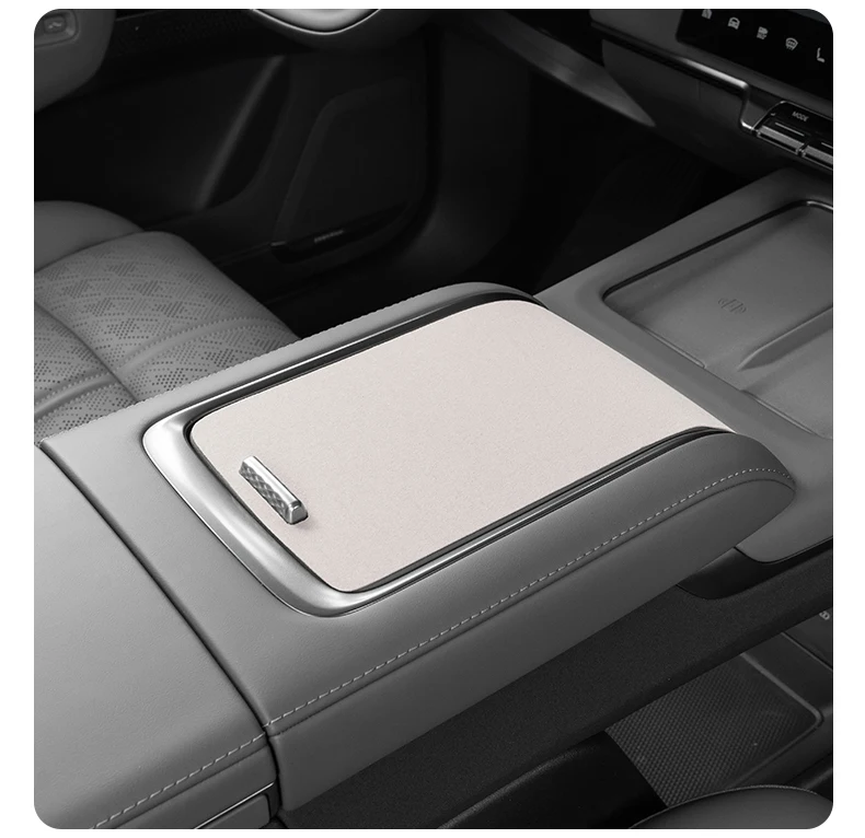For ZEEKR 7X Suede stickers on the center console panel Scratch-resistant and di