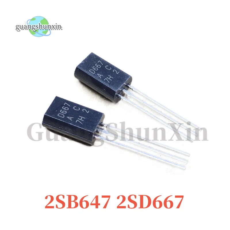 Kit 20 Transistor PNP/NPN 2SB647AC E 2SD667AC - 10+10 Pezzi, Componenti Elettronici Per Amplificatori E Alimentatori