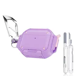 Durable Waterproof Protective Case with Lock & Carabiner (PURPLE)