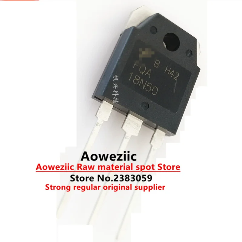 

Aoweziic 100% new imported original FQA18N50 18N50 FQA18N50V2 AV2 18N50 TO-247 field-effect 18A MOS 500V