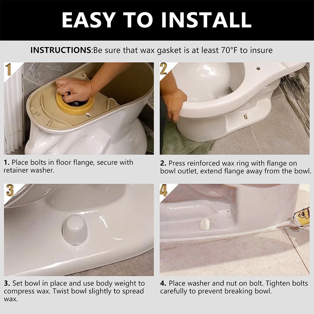 Bathroom Hardware Set 1set Toilet Mounting Flanges & Wax Sealing Rings Anchor Bolt Washer Screw Nut Extended Flange for 4" Drain Lines Raising Floor bathroom hardware set,bathroom hardware accessories,plumbing tool