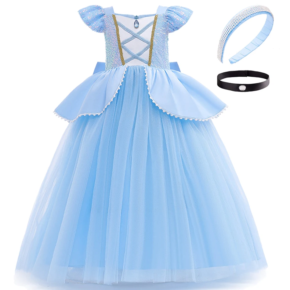 Girl Dresses Princess Cosplay Dress Up Costumes Carnival Party Princess Costumes Kids Birthday Dresses Party For Girls princess dress