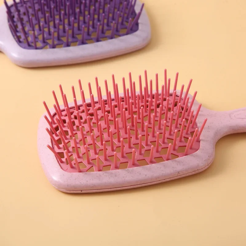 Dentes largos Air Cushion Combs, Detangling Escova de cabelo, Pente de cabelo emaranhado, Hollow Out Massage Combs, Cabeleireiro Styling Tools