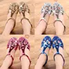 New Arrival Kids Girls Children Glitter Sequin Ballroom Tango Latin Salsa Dance Shoes Closed Toe Low Heel Princess Girls Sandals 2