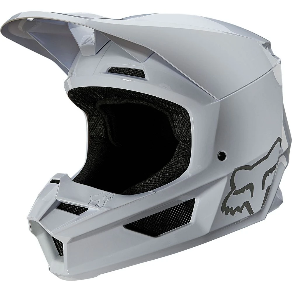 Casco de motocross Fox V1 blanco para motocicleta, equipo de motor, piezas de repuesto para motocicleta - AliExpress