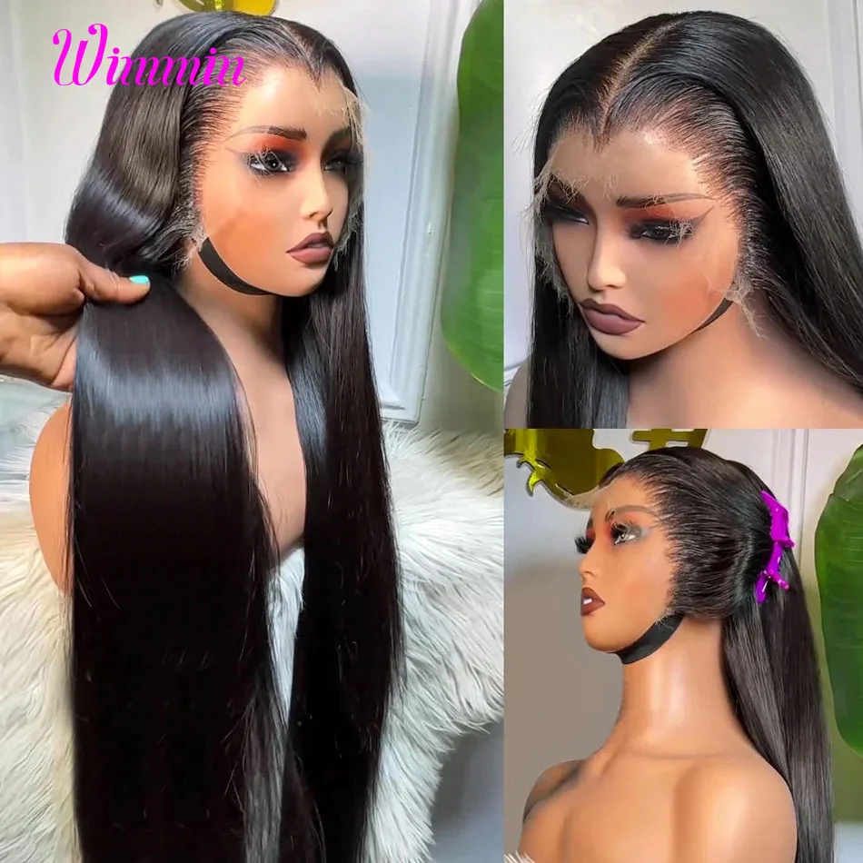 13x6 13x4 HD Lace Frontal Wig Human Hair Brazilian Straight 5x5 HD Lace Closure Wig Pre Plucked Glueless Lace Wigs for Women