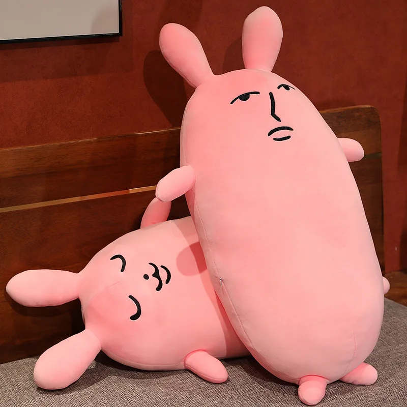 うさぎのぬいぐるみ,長くてかわいい動物の枕,創造的なピンクのウサギの