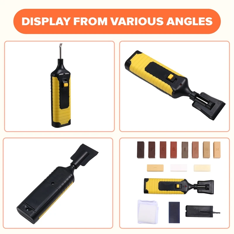 ABBN-Wood Floor Furniture Scratch Repair Kit , Laminate Repairing Kit With Melting Tool For Cracked Stone Crack Chip Ceramic