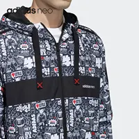 Adidas véritable NEO nouvelle mode homme imprimé sport veste à capuche GL8086 4