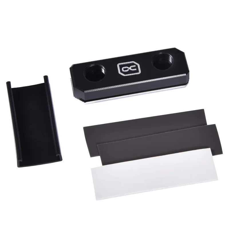Alphacool Hdx Apex Acetal Acrílico Argb M.2 2280 Ssd Cooler Nickle Chapeado Cobre Ssd Bloco de Água g1 Claro Preto - Imagem 3