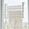 Folding Towel Rod With Sock Clip Wall Mounted Retractable Drying Racks Invisible Clothes Hanger Space Saving Non-Slip Hangers 5