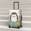 Kawaii Cartoon Pineapple Hedgehog Suitcase Cover Animals Cruise Trip Holiday Fun Luggage Accesories Protection 1