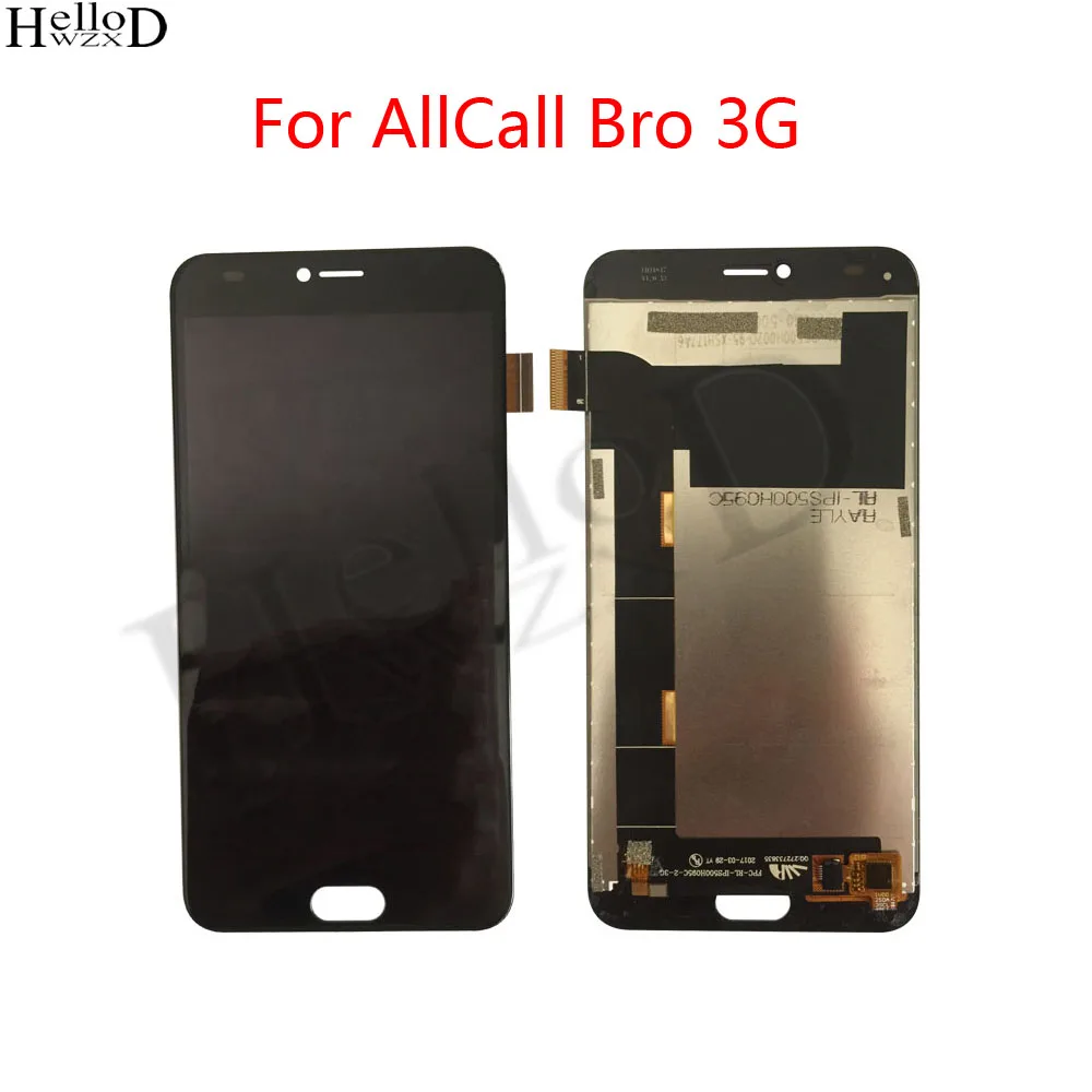 

Phone LCD Display For AllCall Bro 3G Smartphone Touch Screen And LCD Display Lens Sensor Digitizer Panel LCDs Tools 3M Glue