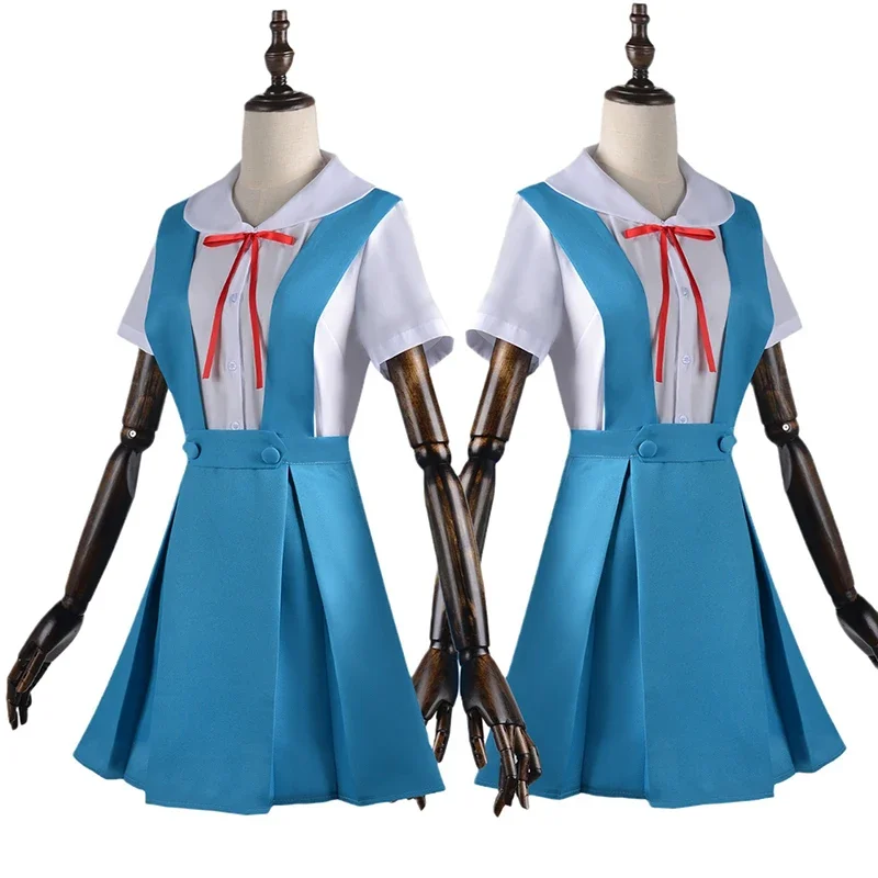 Neon Genesis Evangelion Asuka Langley School Uniform Cosplay Costume