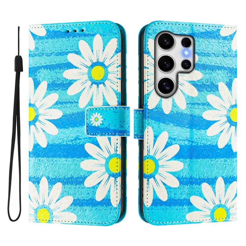 Luxury Floral Flip Leather Wallet Case
