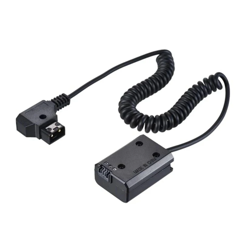 2X V-Mount / Anton Bauer D-Tap A Np-Fw50 Dc Accoppiatore Alimentazione Dummy Adattatore Batteria Cavo A Spirale Per Sony A7 A7Ii A7S A7R