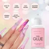 Makartt Nail Glue for Acrylic Nails Super Brush on Nail Glue Kit Bond Quickly Artificial Nail Adhesive Glue for Nail Tips 3