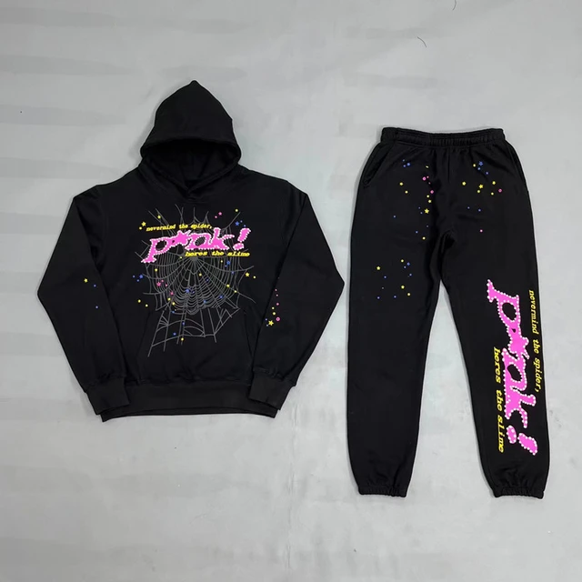 Young Thug Spider Hoodie Sweatshirt Tracksuit Spider Web Pullovers Sp5der  555555 Sweatpants Set - AliExpress