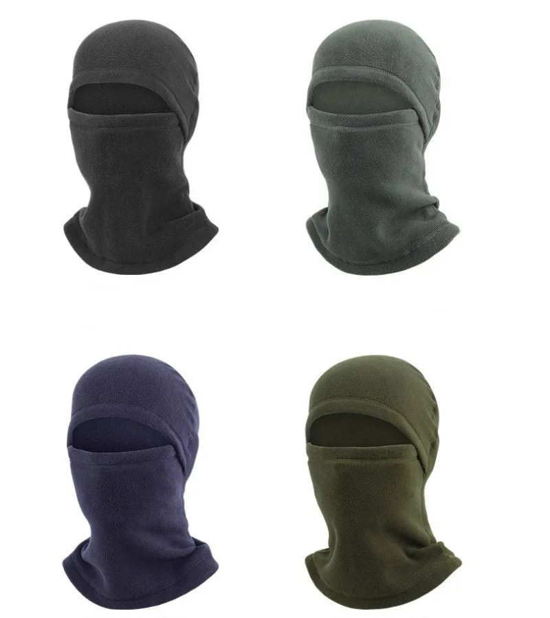 Winter Warm Polar-fleece Balaclava Hat Unisex Full Face Mask Neck Warmer Cycling Skiing Motorcycling Windproof Cap Face Cover