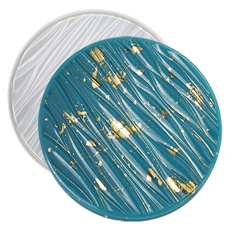 Round-Shaped Epoxy Resin Silicone Mold Tray Casting Mould for DIY Jewelry Storage Container Trinket Dish Resin Drop shipping