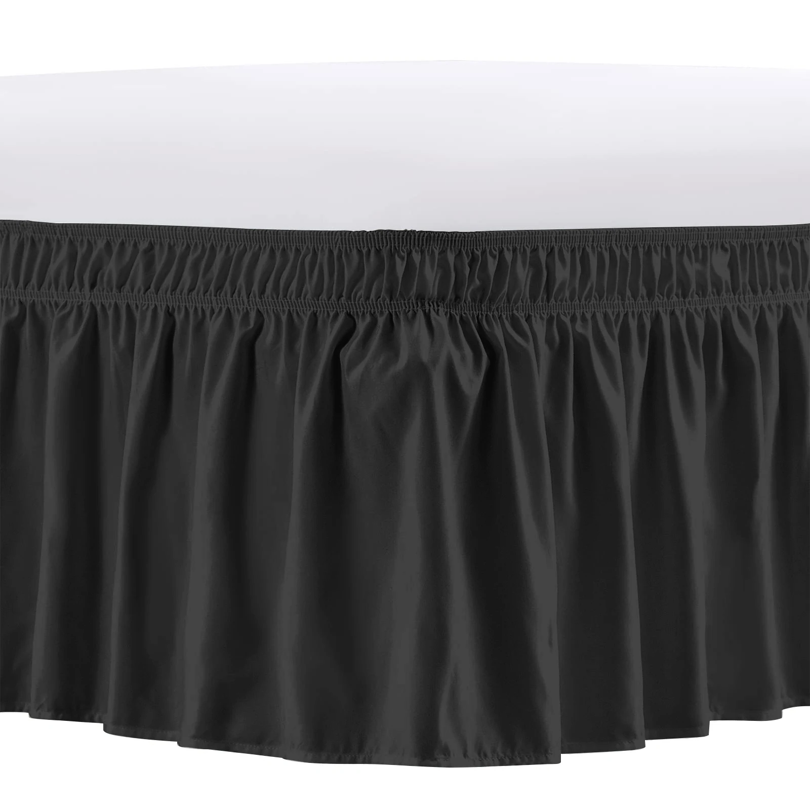 Спідниця для ліжка Еластична обгортка навколо зморшок Стійка до вицвітання та усадки Спідниця для ліжка Спідниці для ліжка для регульованого ліжка Легко посадка для пилу Оборки