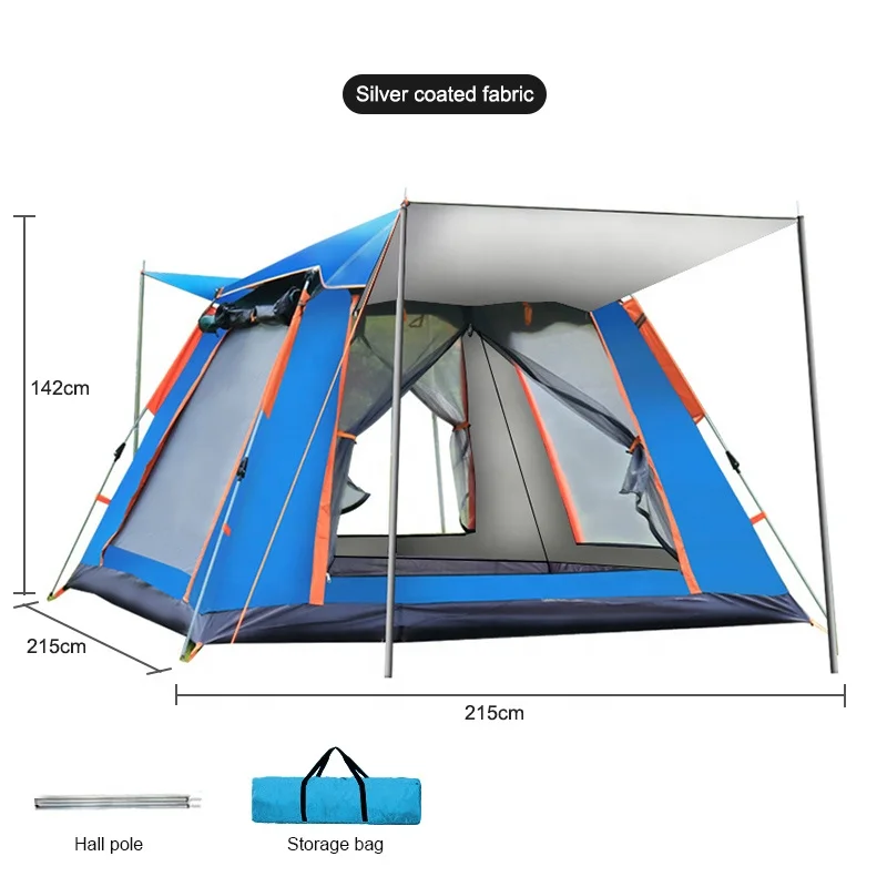 

YOUSKY Outdoor Camping Tent 3/4 Family Outdoor Beach Quick Opening Tent Tent Fourgon Avance Para Furgoneta Camping