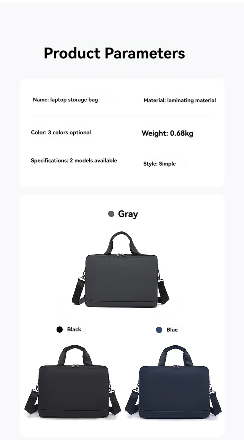 Laptop-Hülle Tasche Tasche für MacBook Air Pro 16 13,3 14 15,6 Zoll PS Huawei Lenovo Dell Notebook Fall Schulter Handtasche Aktentaschen – Detail 13