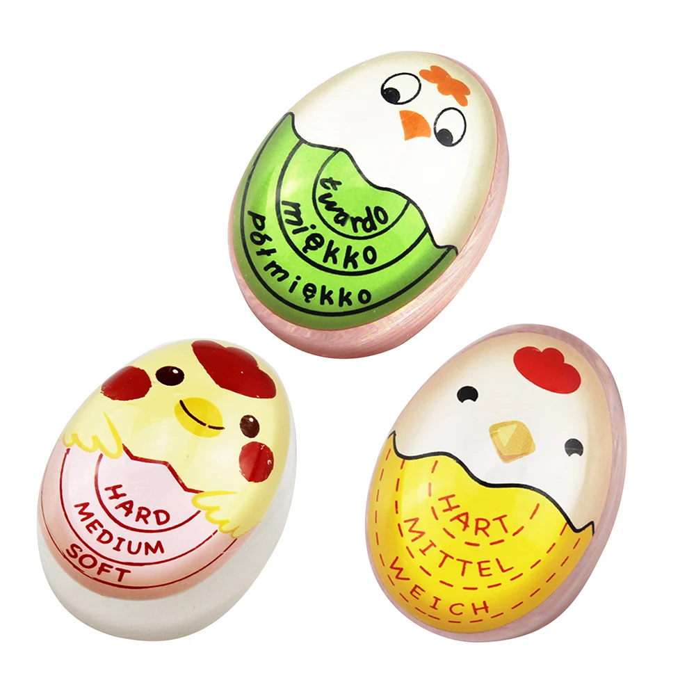 1-3pcs Egg Timer Kitchen Electronic Gadget Color Changing Yummy Soft Hard Boiled Eggs Cooking Timer Egg Boiling Alarm Tool egg timer