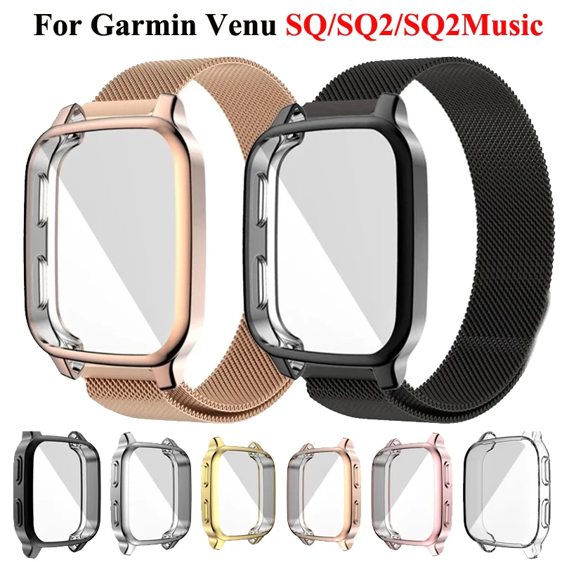 Magnetic Milanese Stainless Steel Bracelet Strap with Case