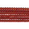 Round Red Agate