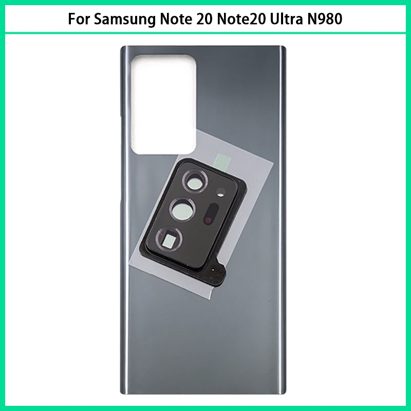 삼성 갤럭시 노트 20 울트라 N980 배터리 후면 커버, 후면 문짝 3D 유리 패널, 노트 20U 하우징 케이스, 카메라 렌즈 교체, 신제품