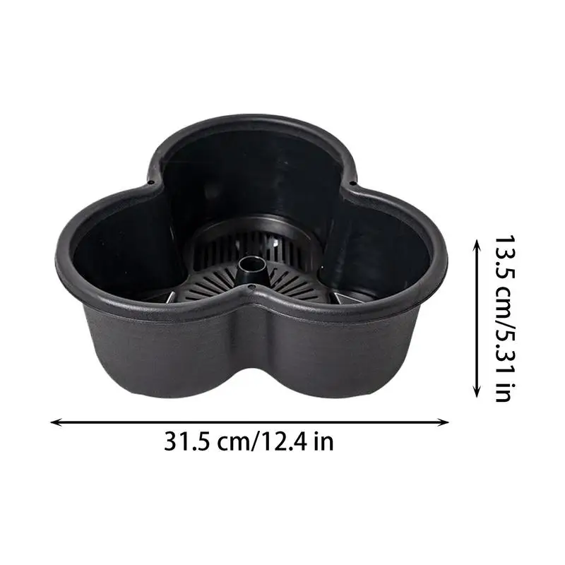 3 Tiers Vertical Tower Stackable Pot Strawberry Planter Tower for Home Garden Herb Flower Vegetable Cultivation Flower Pot 4pcs