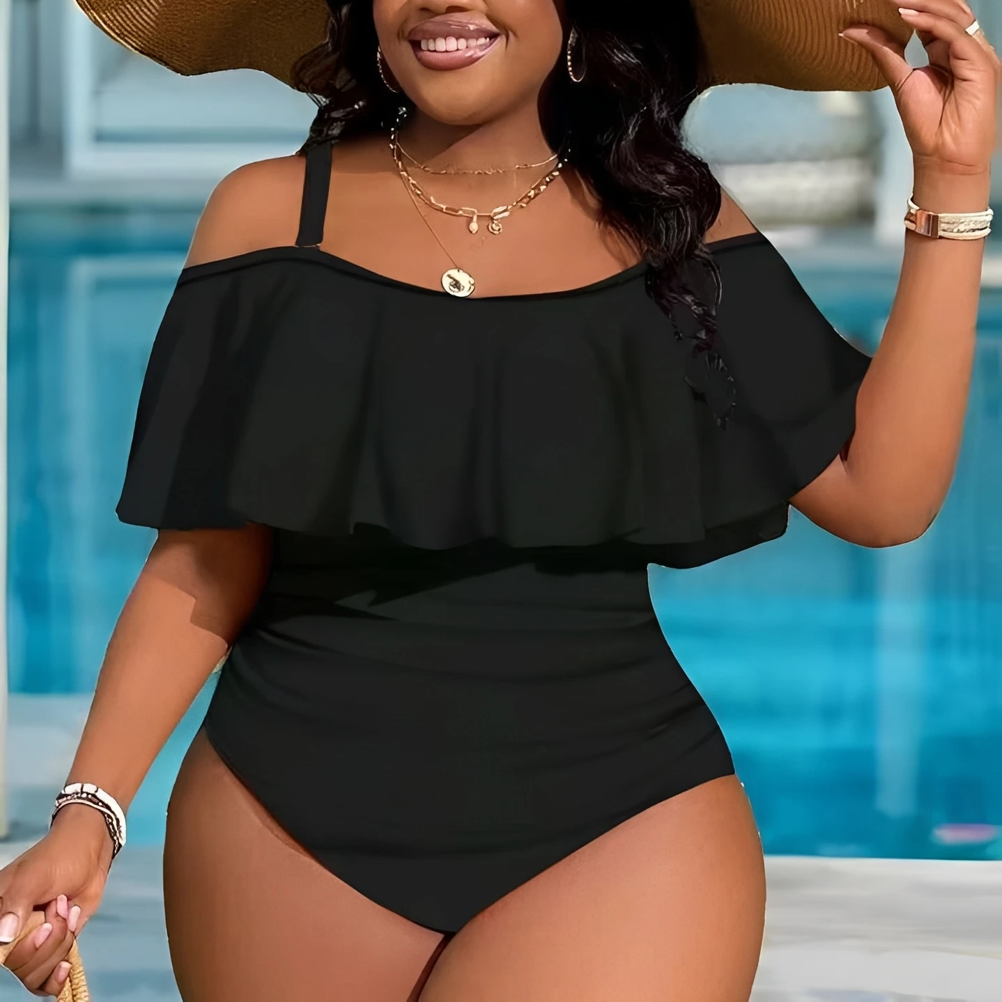 Plus Size Ruffle Swimsuit 5