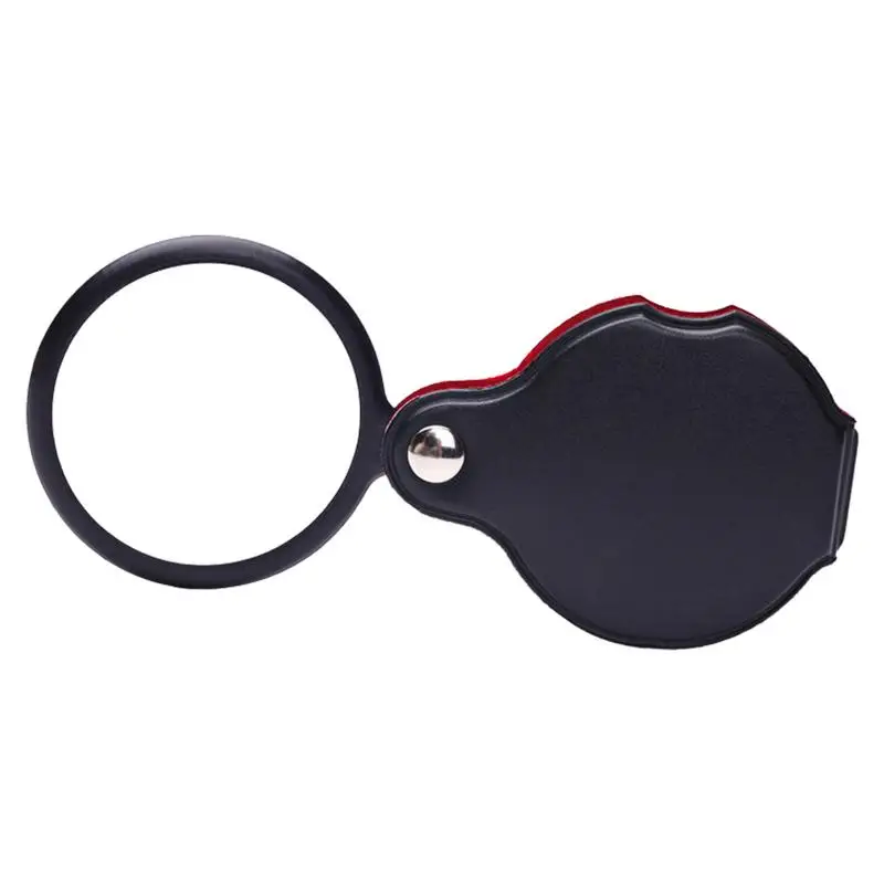 Jewelry Magnifier Reading Magnifier 10X Mini Pocket Folding Magnifier Glass Lens