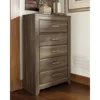 Juararo Rustic 5 Drawer Chest of Drawers, Aged Dark Brown 2
